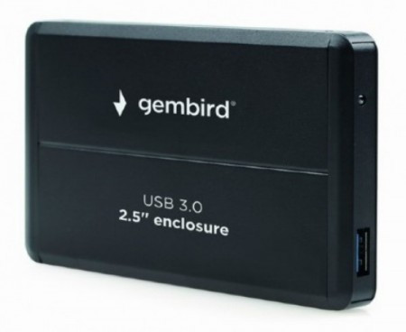 Gembird USB 3.0 externo kuciste za 2.5&quot; SATA hard diskove, aluminium, crni EE2-U3S-2 - Img 1