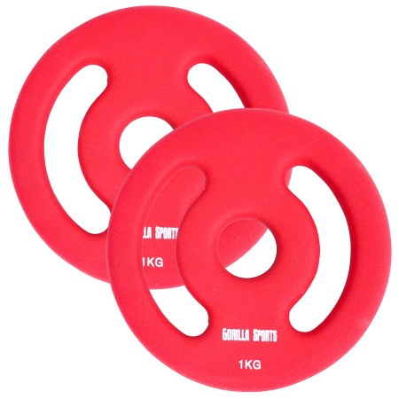 Gorilla Sports Set od 2 gumirana tega 30 mm (2 x 1 kg) ( 101051-00038-0004 )