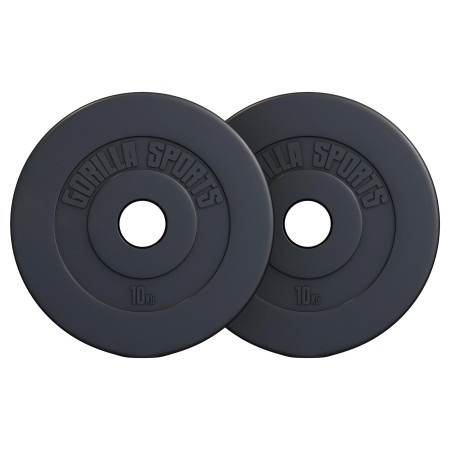 Gorilla Sports Set plastičnih olimpijskih tegova 20 kg (2 x 10 kg) ( 101204-00006-0025 )