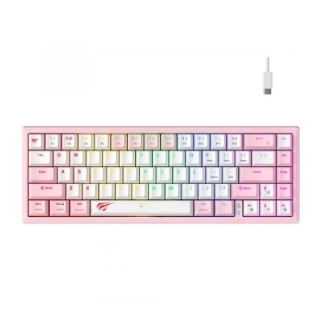 Havit KB874L tastatura belo-roze ( 66005 )