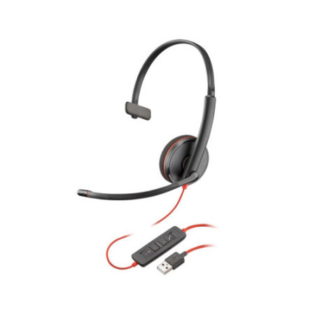 HP poly blackwire C3210 USB-A black headset black ( 77R24A6 )  - Img 1