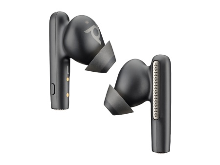 HP Poly Voyager Free 60+ UC Carbon Black Earbuds +BT700 USB-C Adapter +Touchscreen Charge Case ( 7Y8G4AA )