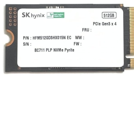 Hynix M.2 NVMe 512GB SSD 2242 PCIe Gen4, Bilk ( HFS512GEJ4X112N )-1