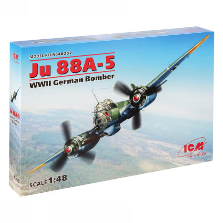 ICM Model Kit Aircraft - Ju 88A-5 WWII German Bomber 1:48 ( 060926 )