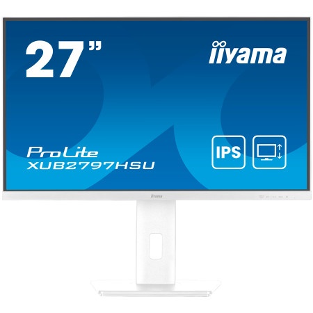Iiyama xub2797hsn-w2 27" white ips-panel, 1920x1080@100hz, 300cd/m2, 15cm ( XUB2797HSU-W2 )