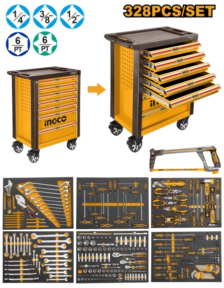 Ingco htcs273281 kolica sa alatom 328kom super ( HTCS273281 )