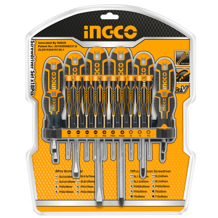 Ingco set odvijači+precizni odvijač 18/1 ( HKSD1828 )