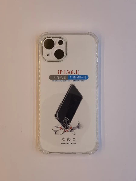 iPhone 13 transparent maska sa ojačanim ivicama ( 96104 ) - Img 1