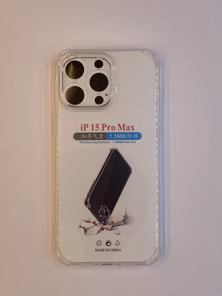 iPhone 15 Pro Max transparent maska sa ojačanim ivicama ( 96114 ) - Img 1