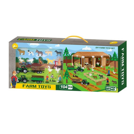 Jasperland, igračka, set farma, 104 delova ( 867108 )
