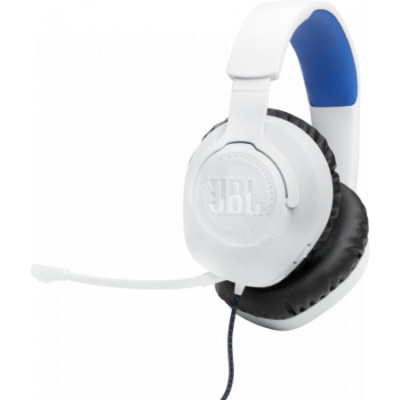 JBL Quantum 100 P žične over ear gaming slušalice, 3.5mm, plavo-bele