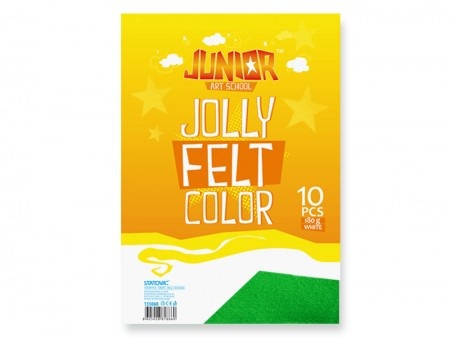 Jolly Color Felt, fini filc, zelena, A4, 10K ( 135060 )