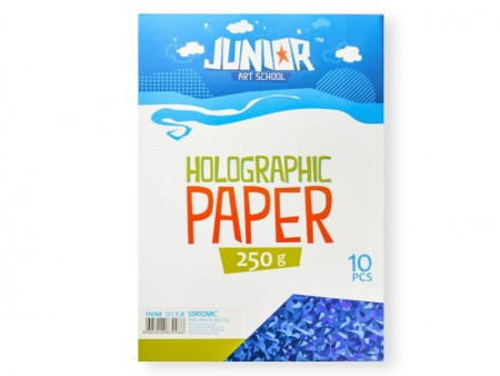 Jolly papir hologramski, plava, A4, 250g, 10K ( 136168 )