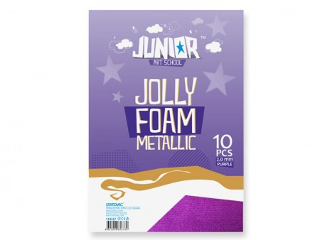 Junior jolly metallic foam, eva pena metalik, ljubičasta, A4, 10K ( 134327 )