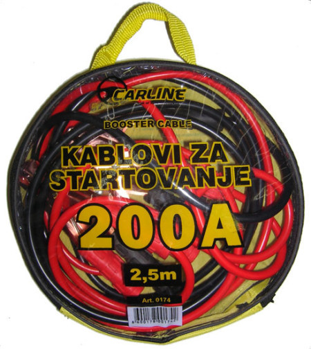 Kablovi za startovanje automobila 2,5m 200a carline 700174 ( 2960 )