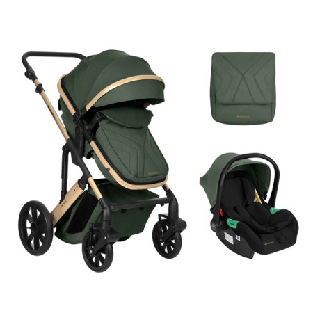 KikkaBoo Kolica Darling Army Green premium set 2in1 sa autosedištem I-Size ( KKB11250 SET )