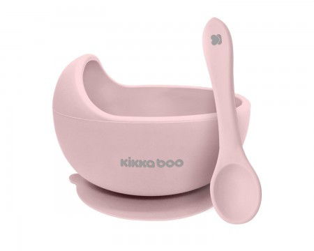 KikkaBoo sa činija sa kašičicom yummy pink ( KKB40114 )