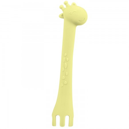 KikkaBoo silikonska kašičica giraffe yellow ( KKB40083 )