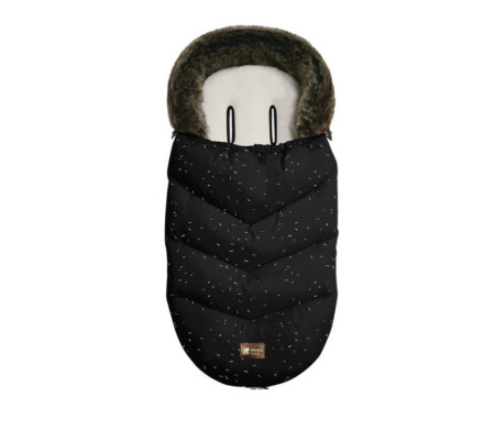 KikkaBoo zimska navlaka za kolica Luxury Fur Confetti black ( KKB40093 )