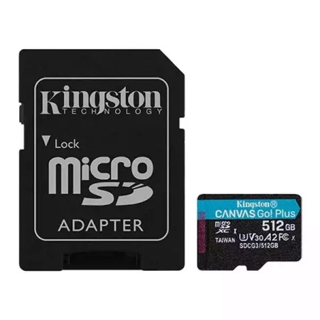 Kingston 512GB SDCG3/512GB SD Card Canvas Go! Plus sa adapterom