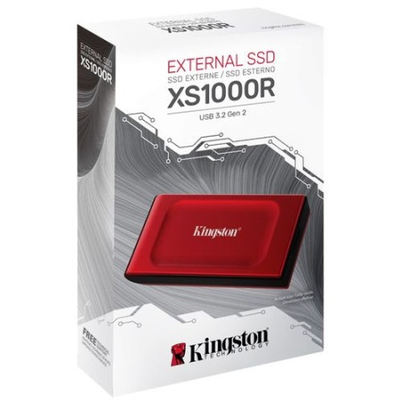 Kingston Portable SSD 1TB, XS1000, USB 3.2 Red ( SXS1000R/1000G )