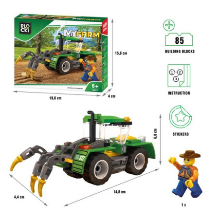 Kocke blocki - traktor sa plugovima ( 76/0317 )
