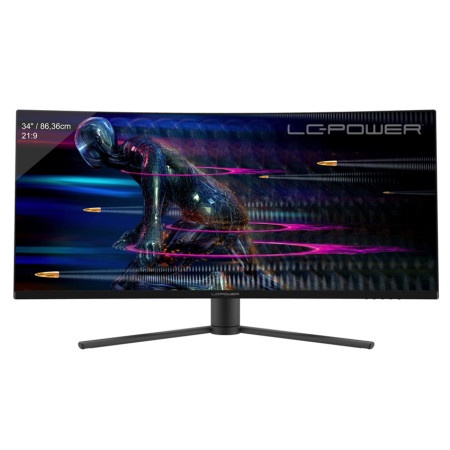 Lc power lc-m34-uwqhd-165-c ultrawide qhd, 3440x1440, 165hz, curved, 2xdp/2xhdmi, audio out monitor 34"( 21826 )