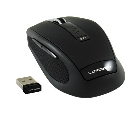 Lc power lc-m800bw 2.4ghz wireless 2000dpi black mouse usb wireless ( 18087 )
