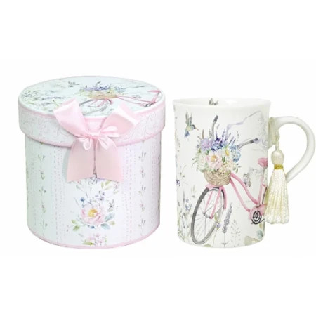 Lea, keramička šolja, roze, Bicycle ( 805095 )