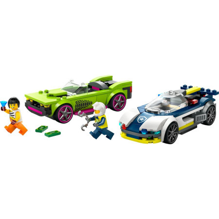 Lego city police police car and muscle car chase ( LE60415 )