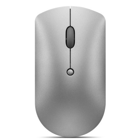 Lenovo 600 blutooth silent mouse (silver), blue optical sensor, dual-host bluetooth 5.0, swift pair, silent buttons, AA upt ro 12 months, (