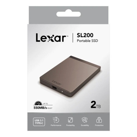 Lexar 2TB External Portable SSD ( LSL200X002T-RNNNG ) -1