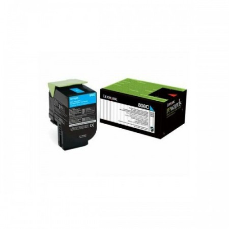 Lexmark cyan toner 1K ( 80C80C0 )