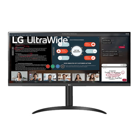 LG 34WP500-B 34&quot; IPS UltraWide FHD, 21:9, 1000:1, 5ms, tilt, black, monitor - Img 1