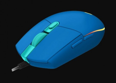 Logitech G102 lightsync gaming wired mouse, blue USB - Img 1