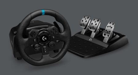 Logitech G923 racing wheel and pedals for PS4 and PC
