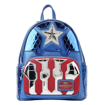 Loungefly Marvel Shine Captain America Cosplay Mini Backpack ( 060432 ) -1