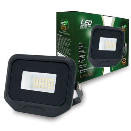 Lumax led reflektor 30w smd 6500k/2430lm/ 230v/ip65/35000h ( R30CL/Z )