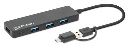 Manhattan 4-Port USB 3.0 Type-C/Type-A Combo Hub ( 0001370273 ) -1