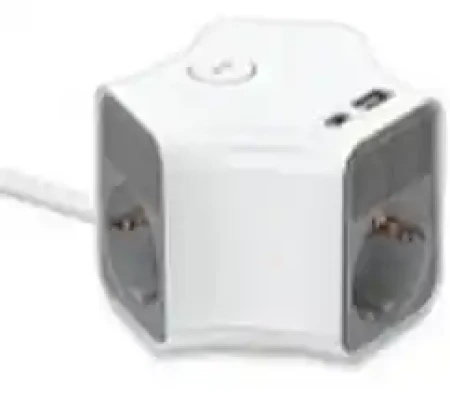 Max MPS-03UG-3M Produžni kabl sa prenaponskom zaštitom sa 3 utičnice /3m/USB portovi(USB A + USB C )