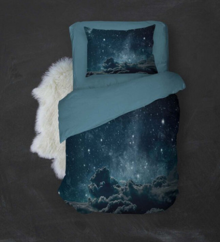 Mey home posteljina sa motivom zvezdano nebo 3d 160x220cm plava ( 3D-1031T )
