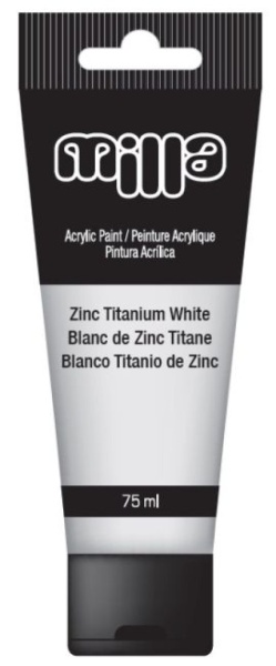 Milla Akrilna boja 75ml zinc titanium white ( 10/0915-1 )