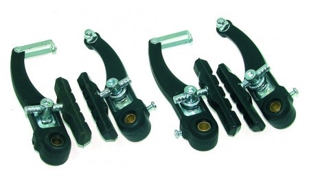 CN kočnice set-komplet klešta mtb pvc v-brake sistem prednja+zadnja ( 151053 )-1