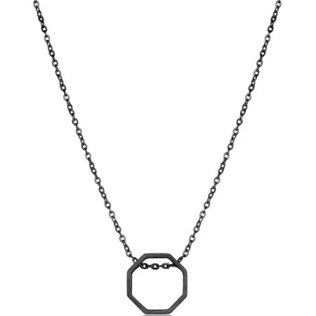 Muška santa barbara polo crna ogrlica od hirurškog Čelika ( sbj.6.5022.3 )