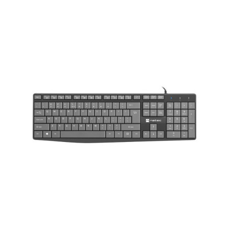 Natec Nautilus slim multimedia keyboard US, black/grey ( NKL-1507 ) - Img 1