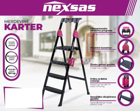 Nexsas merdevine karter 3+1 ( 65529 )