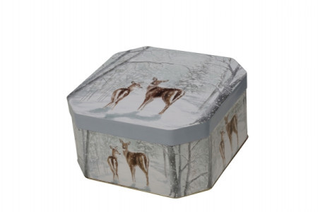 Novogodišnja metalna kutija &quot;bambi&quot; ugaona ( 7510/041 ) - Img 1