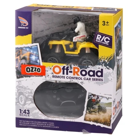 Off road, kvad na daljinsko upravljanje sa volanom i figurom, miks ( 862364 )