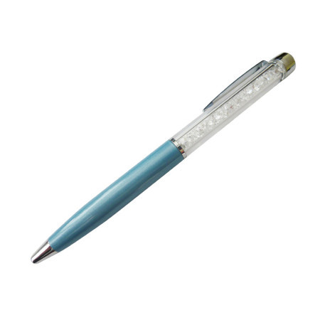 Olovka sa swarovski kristlima oliver weber crystal luxury pen blue ( 57004.blu )