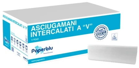 Paberblu složivi papirni ubrus beli V210 2sl (15 pak) ( AV81625 )
